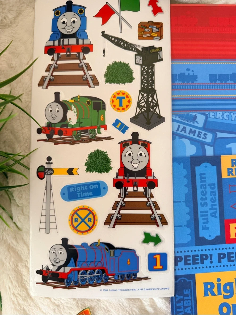 Vintage 2005 Sandylion Thomas & Friends 12x12 Scrapbook Album & Supplies